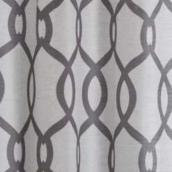 Curtains & Drapes-Kirkland's Home Kenzie Curtain Panel Set, 108 In. Gray