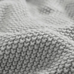 Blankets & Throws-Kirkland's Home King Rylan Knit Blanket Gray