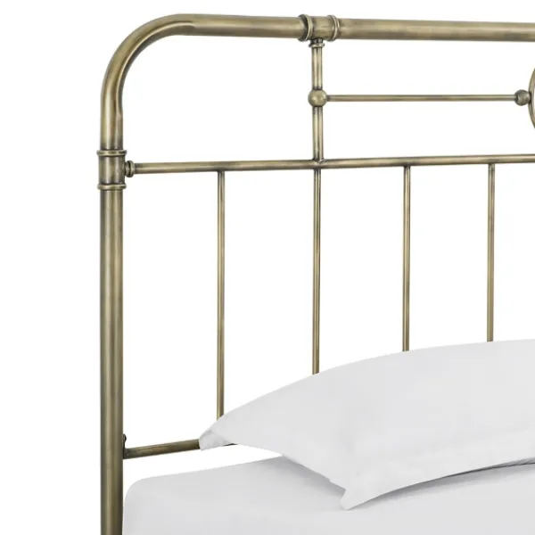 Beds & Headboards-Kirkland's Home King Size Bronze Pipe Bed Frame Brown