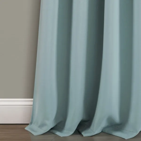 Curtains & Drapes-Kirkland's Home Knotted Curtain Panel Set, 84 In. Blue