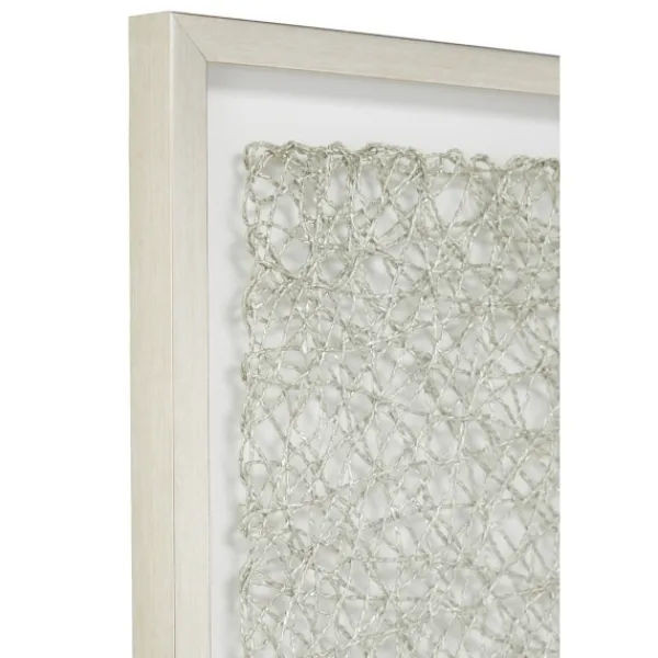Framed Art-Kirkland's Home Knotted String 2-Pc. Shadow Box Set Green/Blue/White