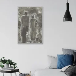 Framed Art-Kirkland's Home Know That We Love You Framed Canvas Art Gray/White