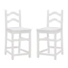Bar Stools & Counter Height Stools-Kirkland's Home Ladder Back Counter Stools, Set Of 2 White