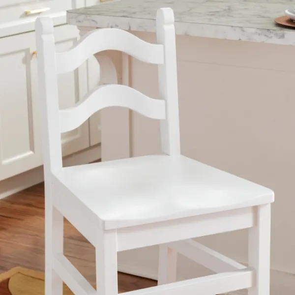 Bar Stools & Counter Height Stools-Kirkland's Home Ladder Back Counter Stools, Set Of 2 White