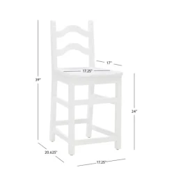 Bar Stools & Counter Height Stools-Kirkland's Home Ladder Back Counter Stools, Set Of 2 White