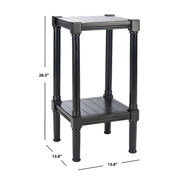 Accent & End Tables-Kirkland's Home Landry Carved Legs Accent Table Black