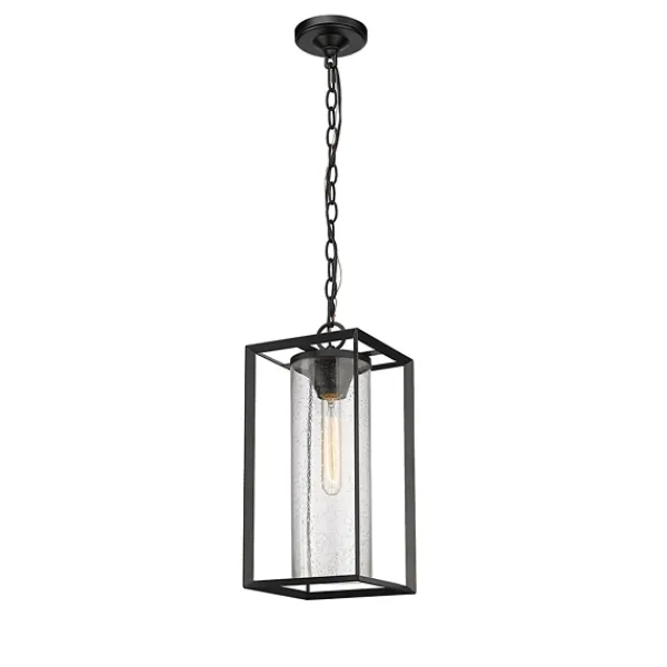 Outdoor Lighting-Kirkland's Home Lantern Outdoor Pendant Light Black