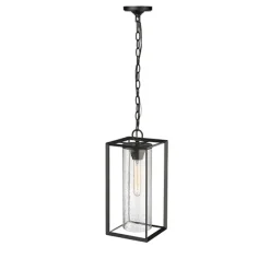Outdoor Lighting-Kirkland's Home Lantern Outdoor Pendant Light Black