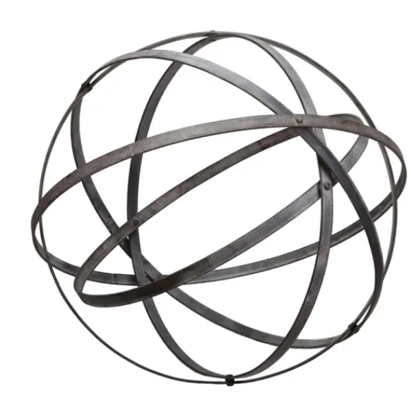 Decorative Accents-Kirkland's Home Large Folding Metal Orb Gray