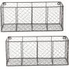 Wall Storage-Kirkland's Home Large Wall Hanging Chicken Wire Baskets, Set Of 2