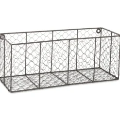 Wall Storage-Kirkland's Home Large Wall Hanging Chicken Wire Baskets, Set Of 2
