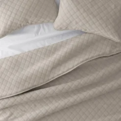 Quilts-Kirkland's Home Latte Stitched Diamond 2-Pc. Twin Quilt Set Tan