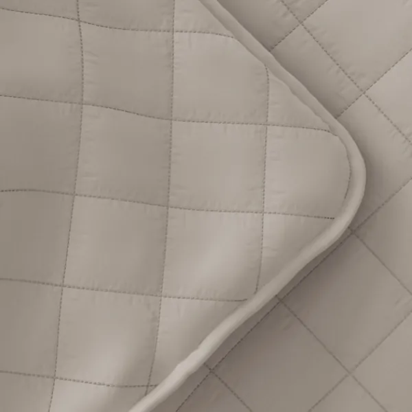 Quilts-Kirkland's Home Latte Stitched Diamond 2-Pc. Twin Quilt Set Tan