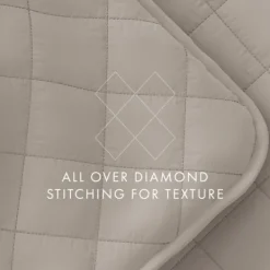 Quilts-Kirkland's Home Latte Stitched Diamond 2-Pc. Twin Quilt Set Tan