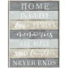 Wall Quotes & Signs-Kirkland's Home Laughter Never Ends Framed Canvas Art Print Blue/Green
