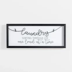 Wall Quotes & Signs-Kirkland's Home Laundry Sorting Through Life Wall Plaque White/Black