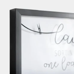 Wall Quotes & Signs-Kirkland's Home Laundry Sorting Through Life Wall Plaque White/Black