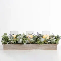 Arrangements & Greenery-Kirkland's Home Lavender And Lambs Ear Centerpiece Green/Purple