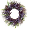 Wreaths-Kirkland's Home Lavender Leaf Spiral Wreath Purple/Green
