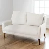 Sofas & Loveseats-Kirkland's Home Layla Vanilla Speckle Loveseat Ivory