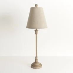 Buffet Lamps-Kirkland's Home Leah Cream Candlestick Buffet Lamp Tan