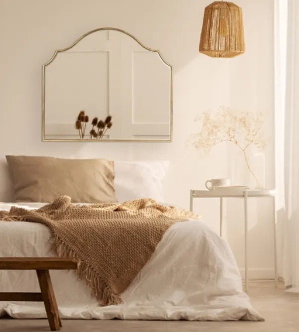Decorative Mirrors-Kirkland's Home Leanna Gold Arched Frame Mirror