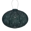 Outdoor Lighting-Kirkland's Home Led Oval Outdoor Hanging Lantern Green