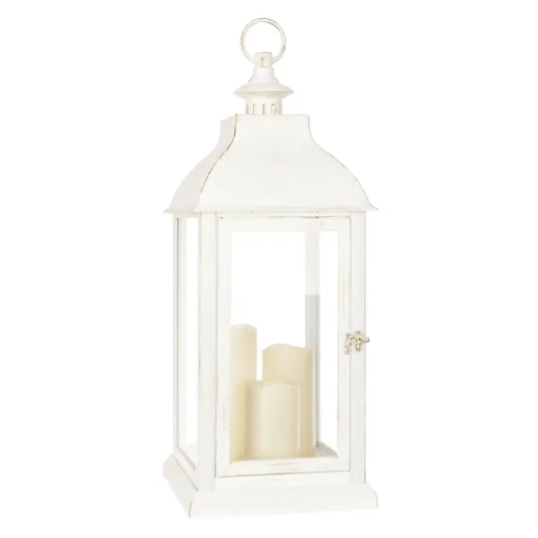 Lanterns-Kirkland's Home Led Pillar Candle Lantern White