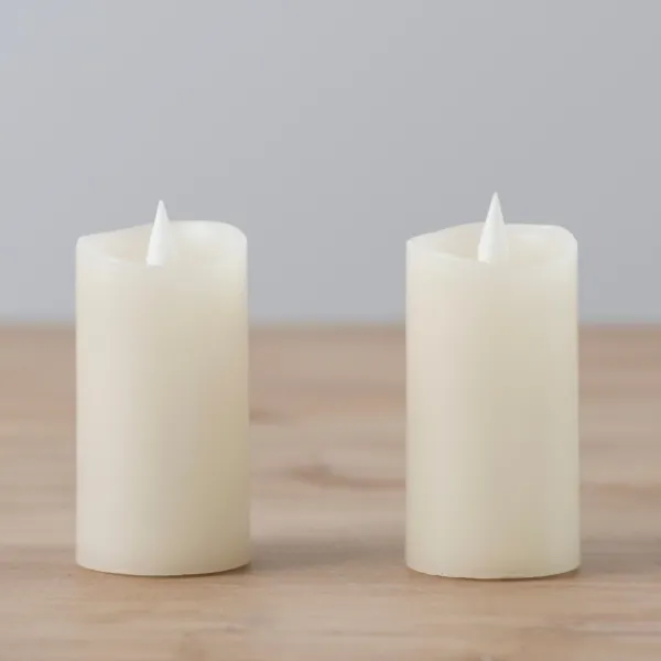 Flameless Candles-Kirkland's Home Led Soft Flame Votive Candle, Set Of 2 Ivory