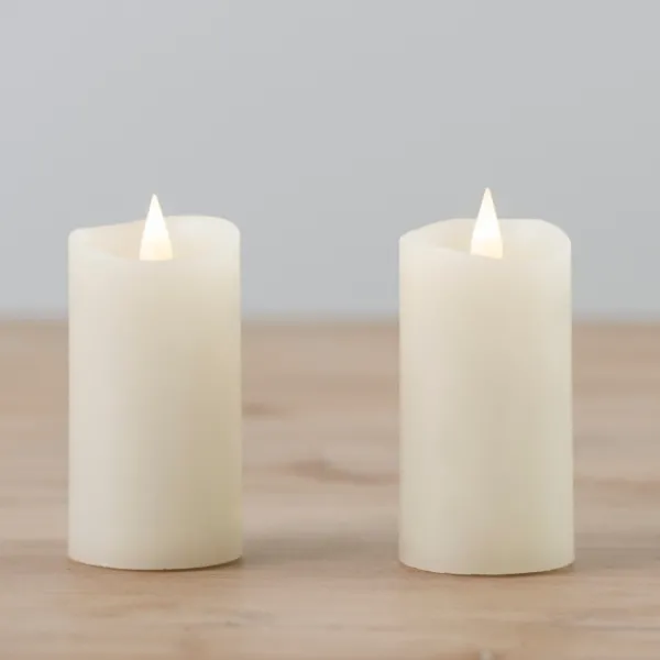 Flameless Candles-Kirkland's Home Led Soft Flame Votive Candle, Set Of 2 Ivory