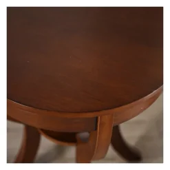 Accent & End Tables-Kirkland's Home Leila Round Cherry Accent Table Brown