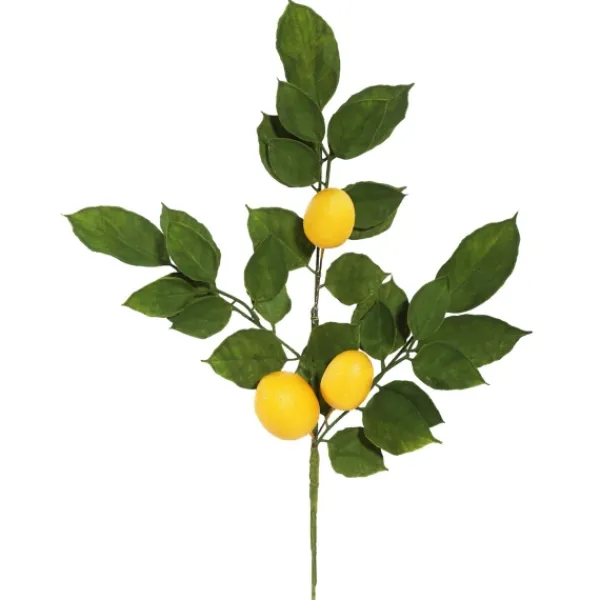 Stems & Bouquets-Kirkland's Home Lemon Leaf Spray Stems, Set Of 4 Yellow/Green