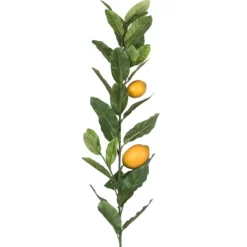 Stems & Bouquets-Kirkland's Home Lemon Tree Branch Stem Spray, 48 In. Green/Yellow