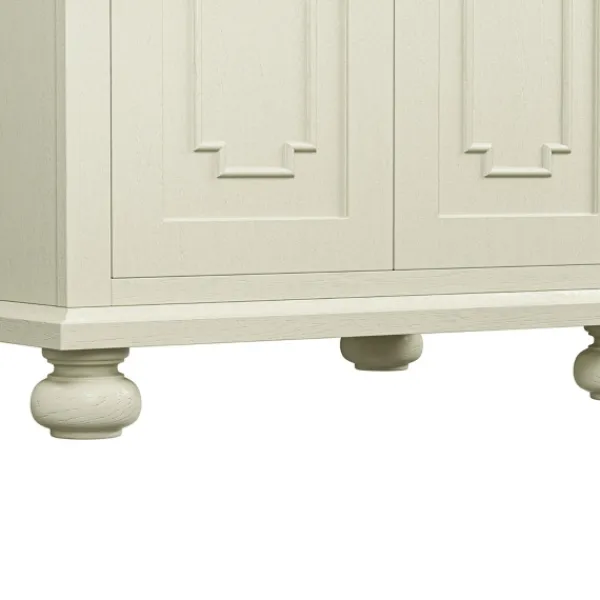 Bathroom Furniture-Kirkland's Home Leonhard Marble Sink Vanity Ivory