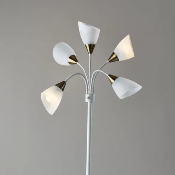 Floor Lamps-Kirkland's Home 5-Light Adjustable Tree Floor Lamp White