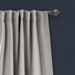 Curtains & Drapes-Kirkland's Home Light Blackout Curtain Panel Set, 95 In. Gray