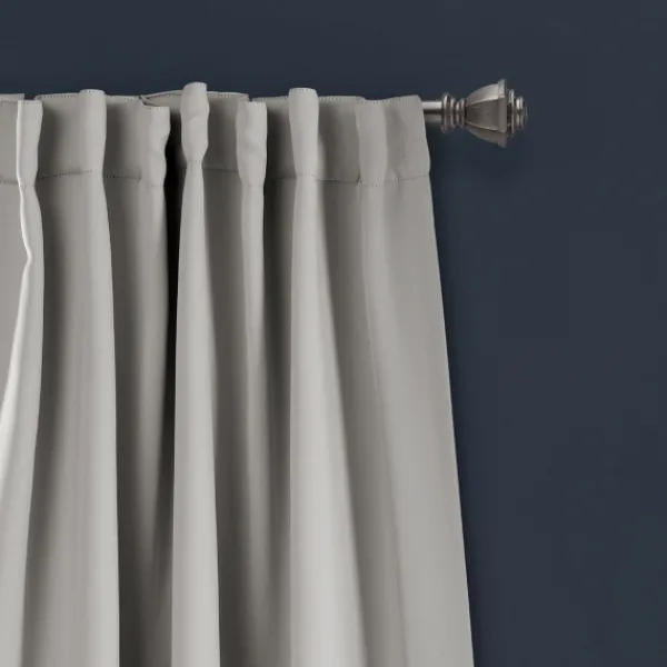 Curtains & Drapes-Kirkland's Home Light Blackout Curtain Panel Set, 84 In. Gray