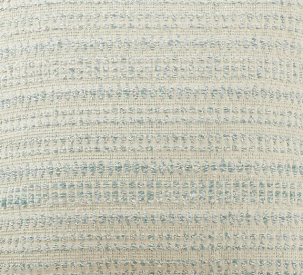 Pillows-Kirkland's Home Light Blue Woven Line Lumbar Throw Pillow Blue/White
