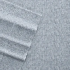 Bed Sheets-Kirkland's Home Light Chambray 4-Pc. Full Bed Sheet Set Blue