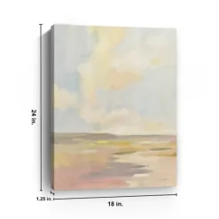 Canvas Art-Kirkland's Home Light Cloud Canvas Art Print, 18X24 In. Blue/Pink/Ivory