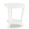 Accent & End Tables-Kirkland's Home Light Cream Curved Legs Accent Table Ivory