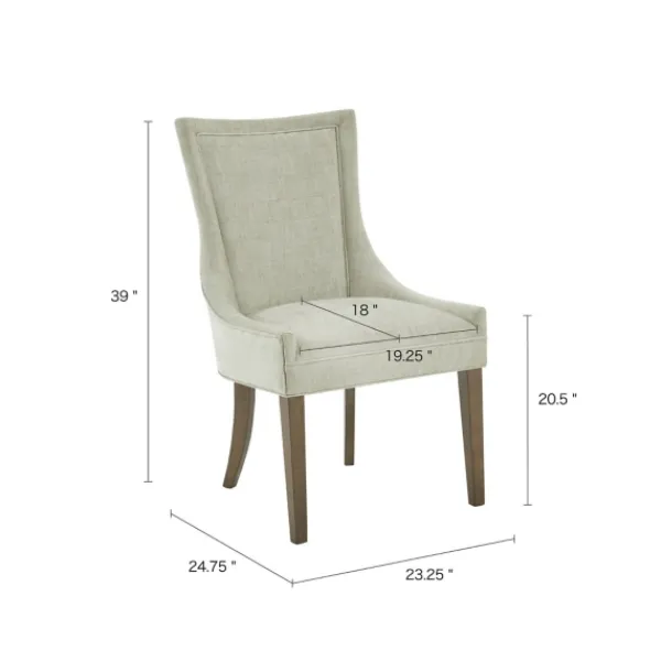 Dining Chairs-Kirkland's Home Light Curved Back Leg 2-Pc. Dining Chair Set Green