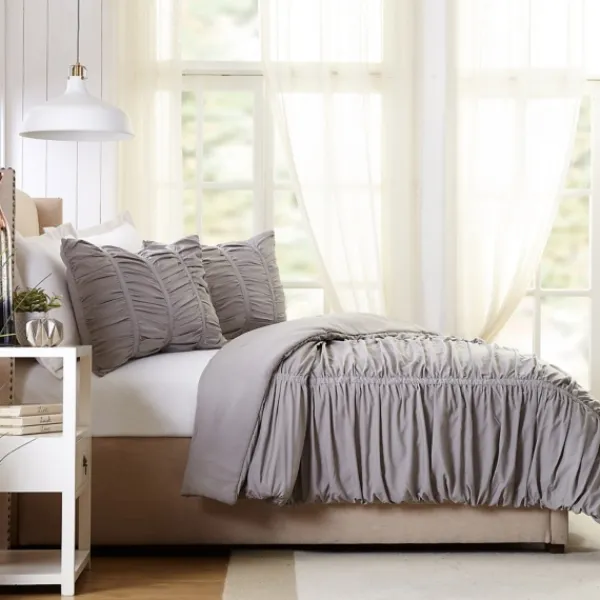Comforters-Kirkland's Home Light Emily 2-Pc. Twin/Twin Xl Comforter Set Gray