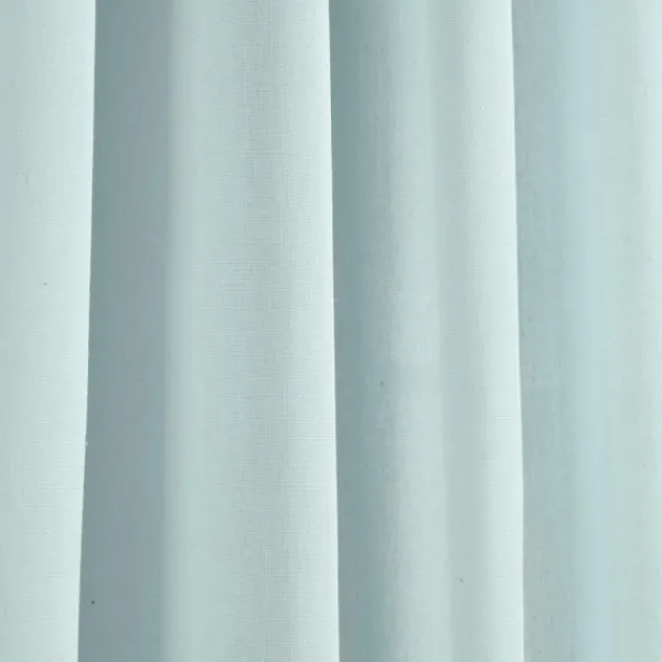 Curtains & Drapes-Kirkland's Home Light Faux Linen Curtain Panel Set, 84 In. Blue