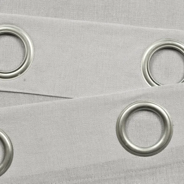 Curtains & Drapes-Kirkland's Home Light Faux Linen Curtain Panel Set, 84 In. Gray