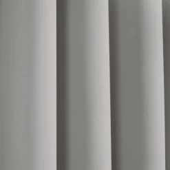 Curtains & Drapes-Kirkland's Home Light Knotted Curtain Panel Set, 95 In. Gray