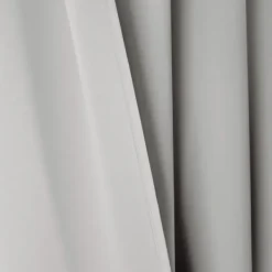Curtains & Drapes-Kirkland's Home Light Knotted Curtain Panel Set, 95 In. Gray