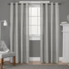 Curtains & Drapes-Kirkland's Home Light Lila Curtain Panel Set, 108 In. Gray