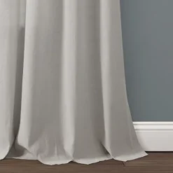 Curtains & Drapes-Kirkland's Home Light Linen Lace Curtain Panel Set, 84 In. Gray
