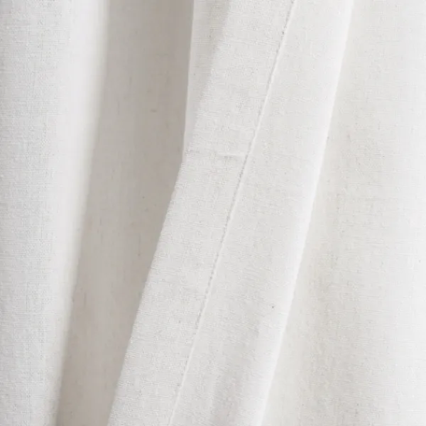 Curtains & Drapes-Kirkland's Home Light Linen Lace Curtain Panel Set, 84 In. Ivory